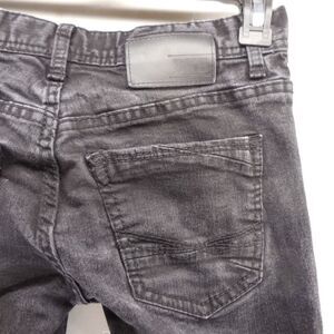 Buckle BKE Aiden Jeans Bootleg Mens Size 27S  Black 28Wx26L Stretch Denim Faded